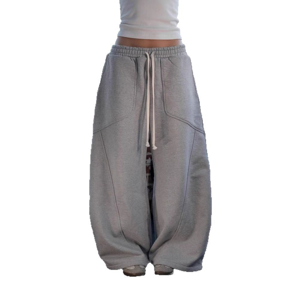 Sweatpants Embroidered Men's And Women's Wide-leg Pants Loose Casual Pants