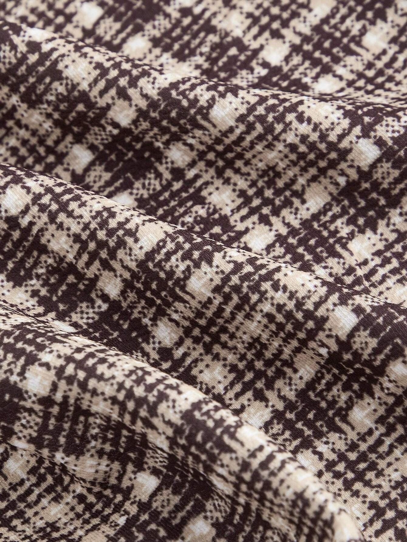 Temperament Commute High Waist All-matching Plaid Striped Retro Trousers