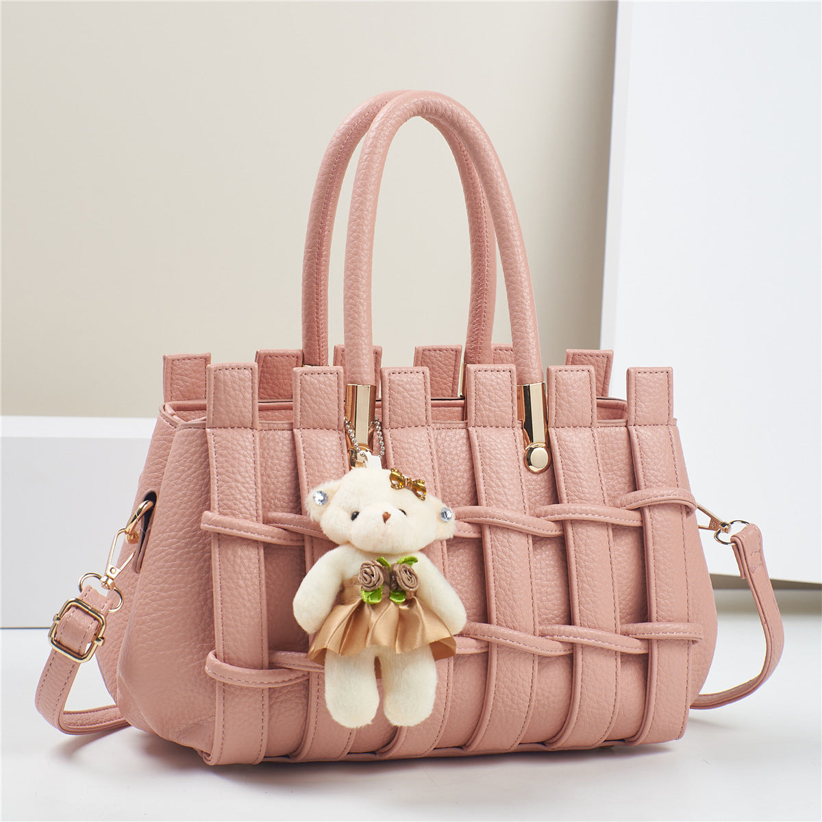 New Anti-scratch Women's Bag Fashion Hand-woven Handbag Shoulder Bag