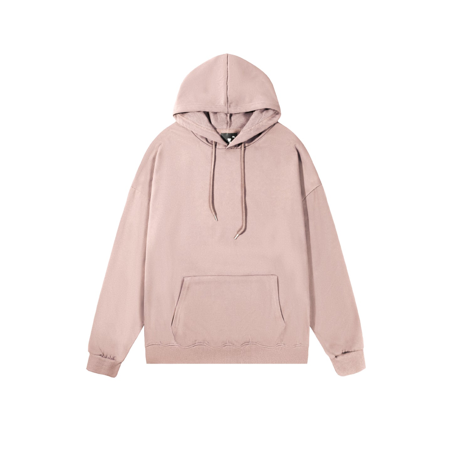 Spring And Autumn Drop Shoulder Loose Solid Color Hooded Sweater For Men And Women
