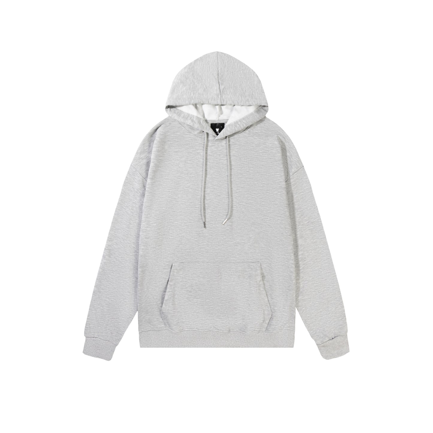 Spring And Autumn Drop Shoulder Loose Solid Color Hooded Sweater For Men And Women