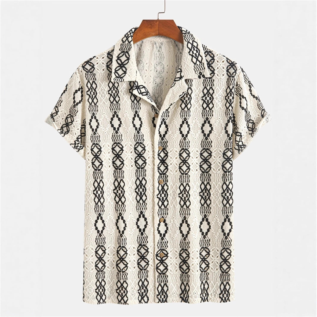 Men's 3D Printed All-matching Retro Fashion Shirt