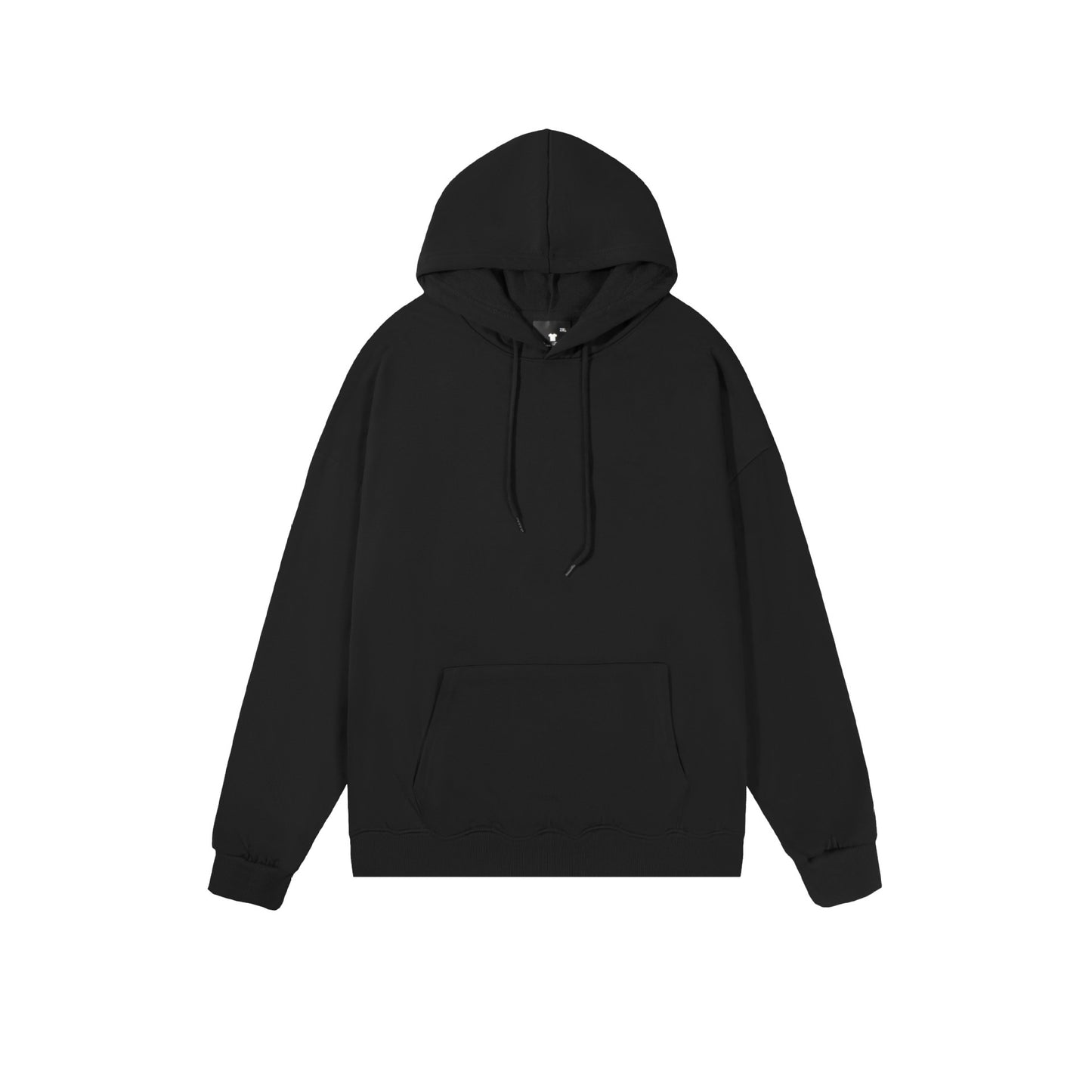Spring And Autumn Drop Shoulder Loose Solid Color Hooded Sweater For Men And Women