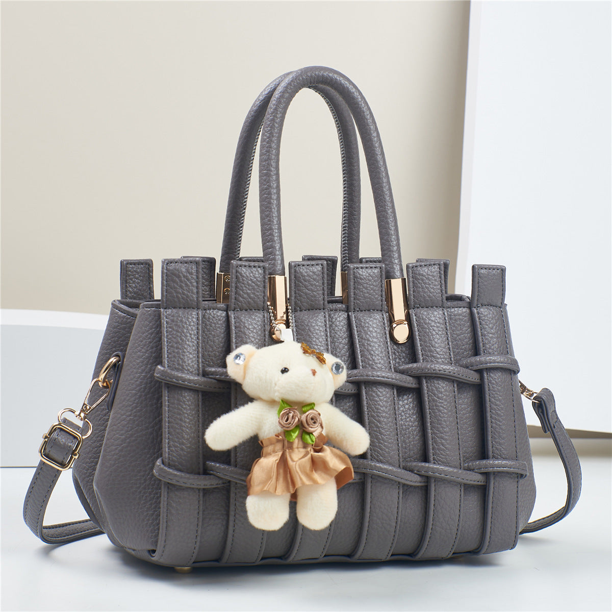 New Anti-scratch Women's Bag Fashion Hand-woven Handbag Shoulder Bag