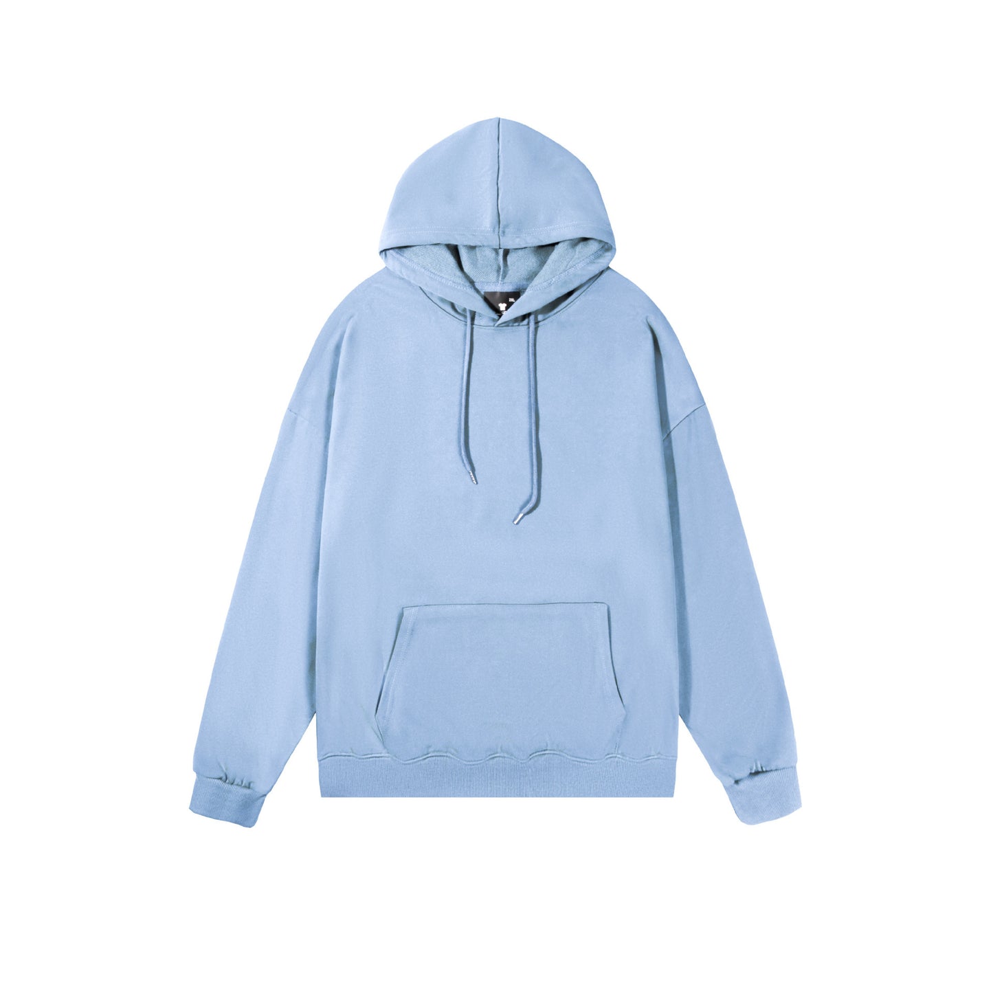 Spring And Autumn Drop Shoulder Loose Solid Color Hooded Sweater For Men And Women