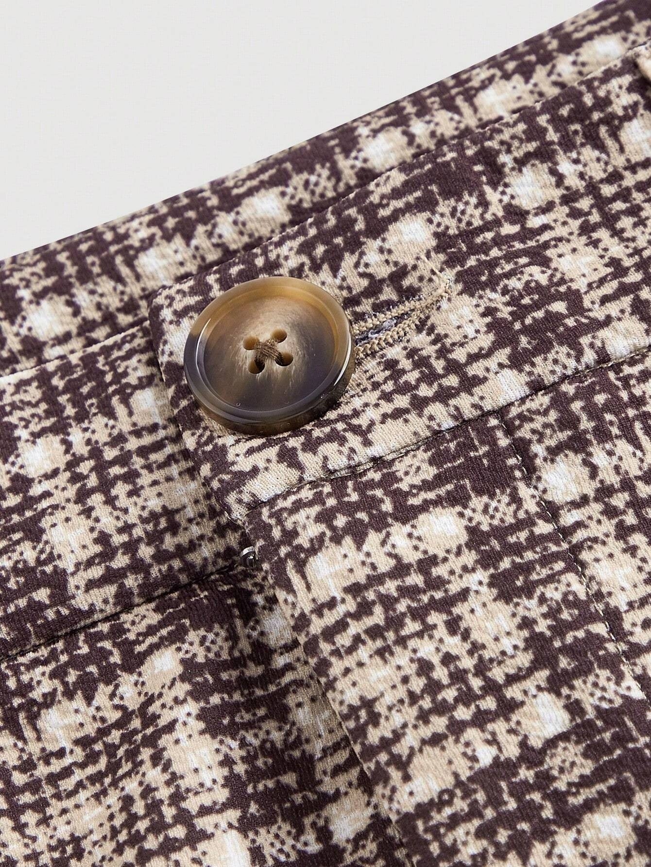 Temperament Commute High Waist All-matching Plaid Striped Retro Trousers