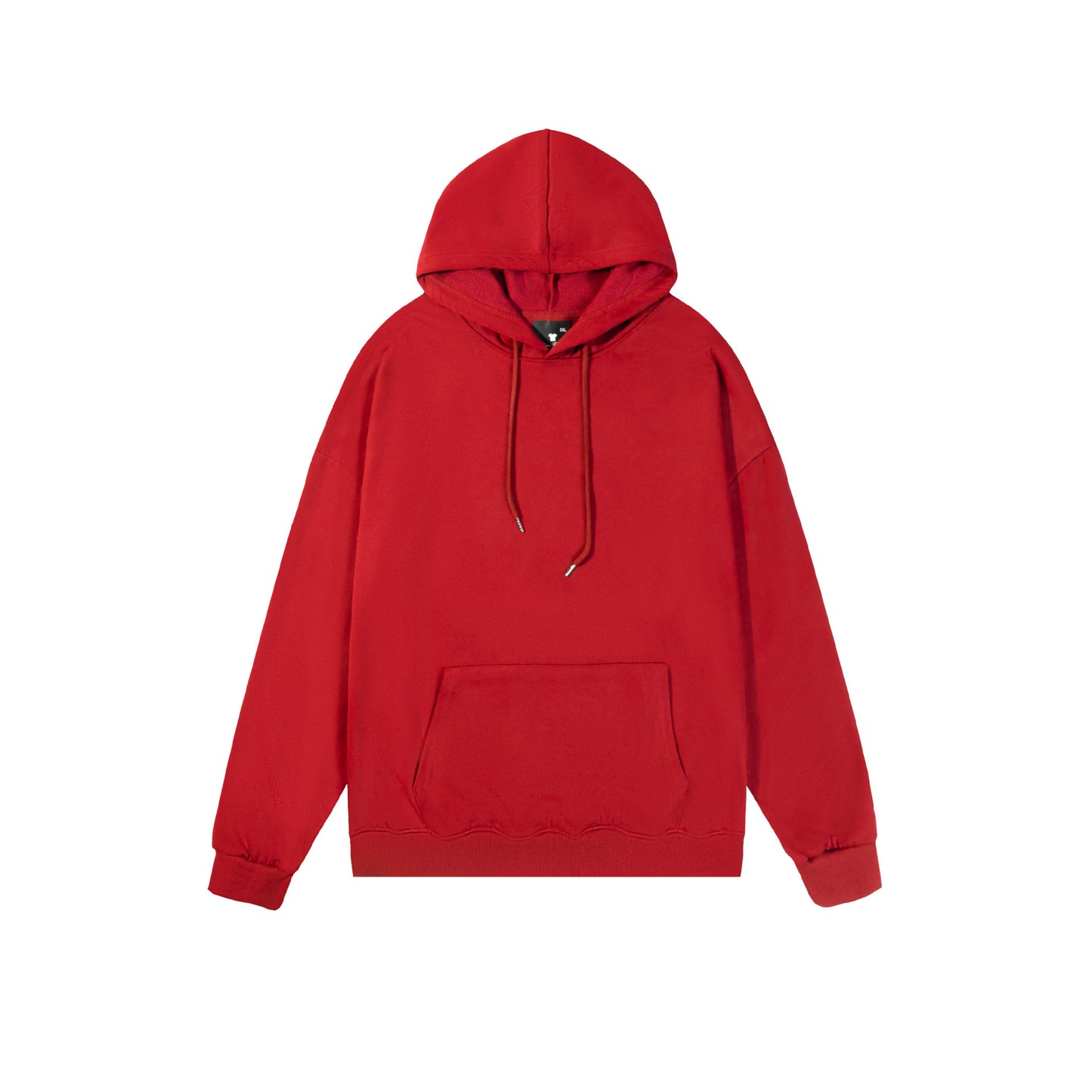 Spring And Autumn Drop Shoulder Loose Solid Color Hooded Sweater For Men And Women