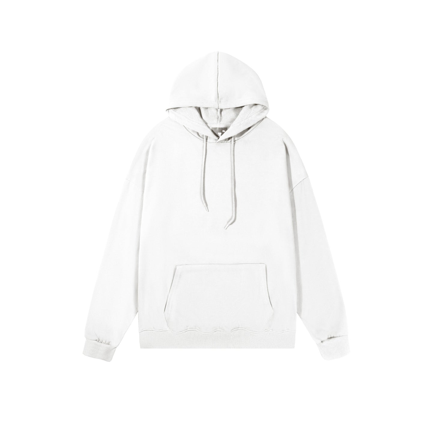 Spring And Autumn Drop Shoulder Loose Solid Color Hooded Sweater For Men And Women