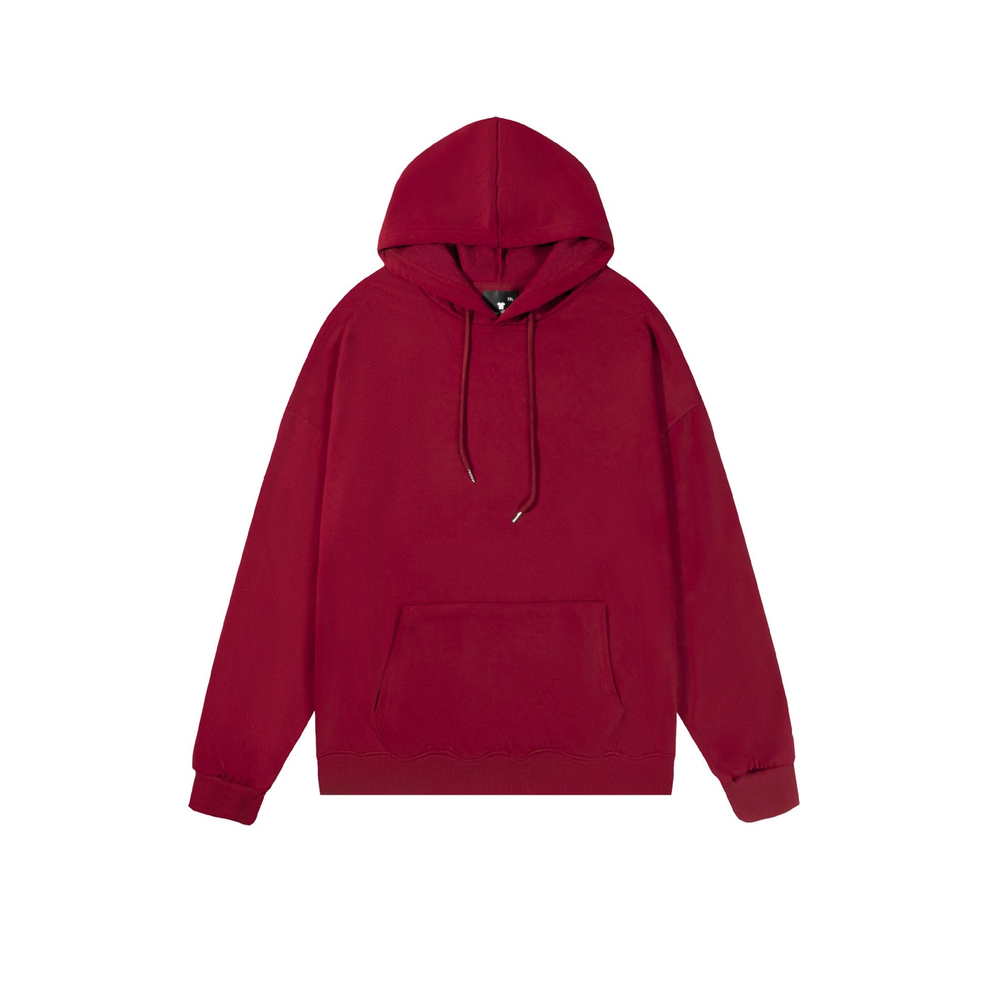 Spring And Autumn Drop Shoulder Loose Solid Color Hooded Sweater For Men And Women